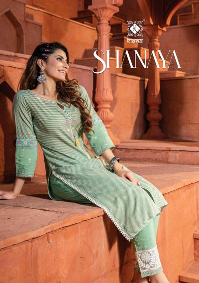 Shanaya By Kiana Designer Summer Wear Kurti With Pant Collection